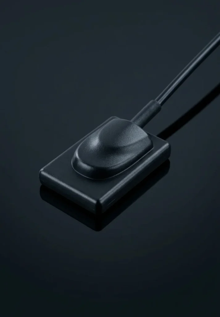 Sensor Evo-T em ângulo sobre superfície escura